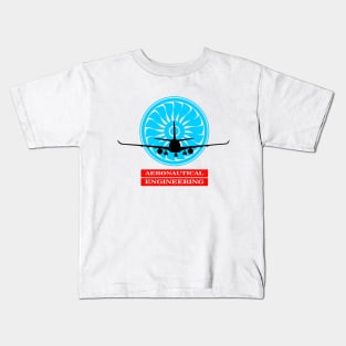 aeronautical engineering, airplane, aerospace engineer Kids T-Shirt